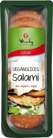 Wheaty Plakjes salami vegan bio 100g
